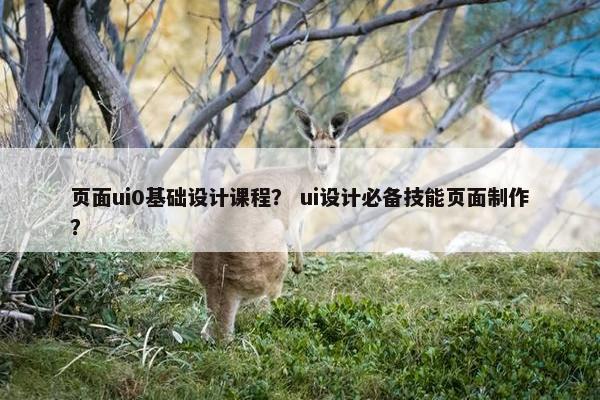 页面ui0基础设计课程？ ui设计必备技能页面制作？
