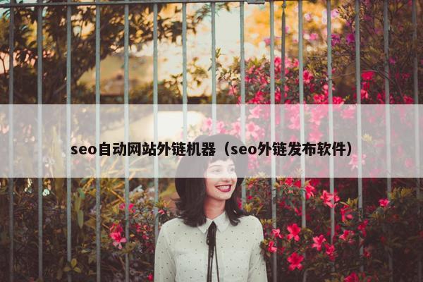 seo自动网站外链机器（seo外链发布软件）