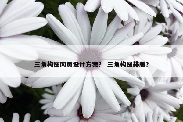 三角构图网页设计方案？ 三角构图排版？
