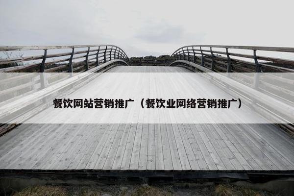 餐饮网站营销推广（餐饮业网络营销推广）