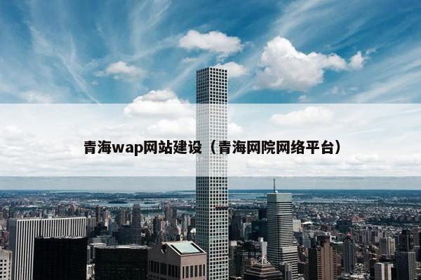 青海wap网站建设（青海网院网络平台）