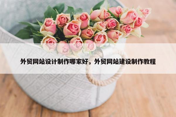 外贸网站设计制作哪家好，外贸网站建设制作教程