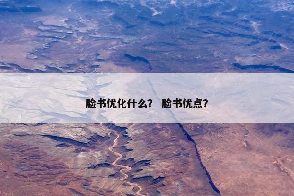 脸书优化什么？ 脸书优点？