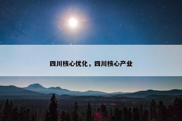 四川核心优化，四川核心产业