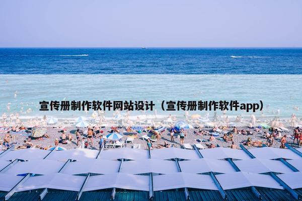 宣传册制作软件网站设计（宣传册制作软件app）