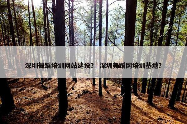 深圳舞蹈培训网站建设？ 深圳舞蹈网培训基地？