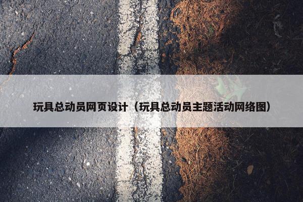 玩具总动员网页设计（玩具总动员主题活动网络图）