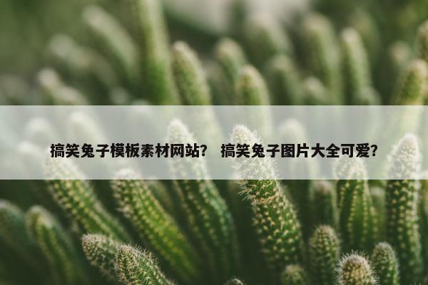 搞笑兔子模板素材网站？ 搞笑兔子图片大全可爱？