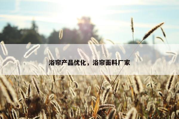 浴帘产品优化，浴帘面料厂家