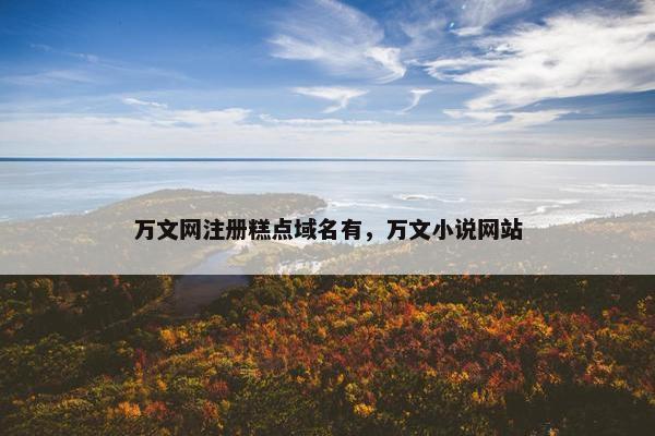万文网注册糕点域名有，万文小说网站