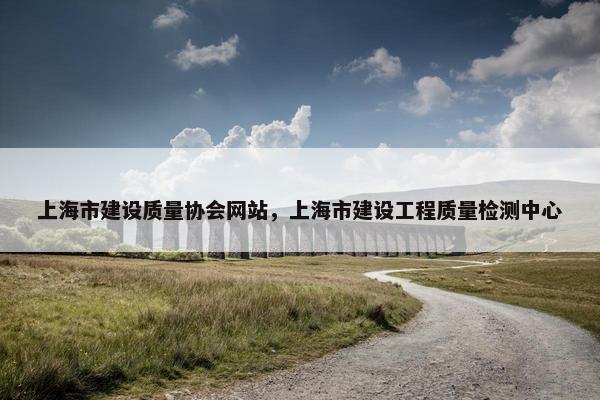 上海市建设质量协会网站，上海市建设工程质量检测中心