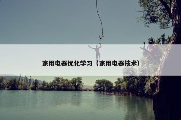 家用电器优化学习（家用电器技术）