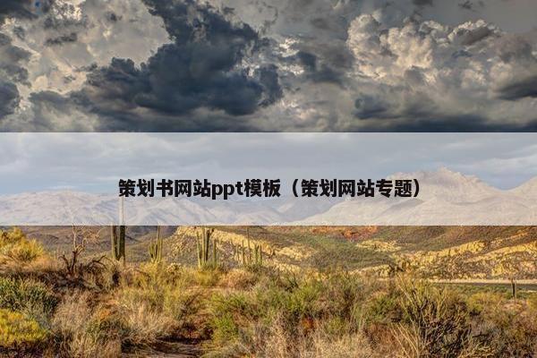 策划书网站ppt模板（策划网站专题）