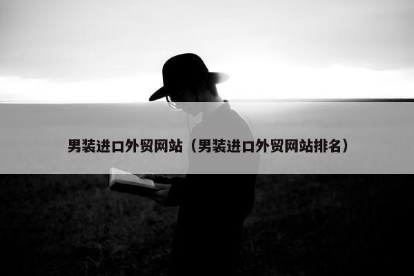 男装进口外贸网站（男装进口外贸网站排名）