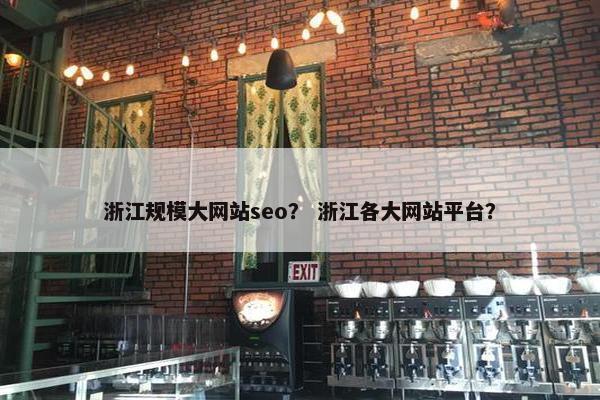 浙江规模大网站seo？ 浙江各大网站平台？