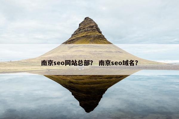 南京seo网站总部？ 南京seo域名？