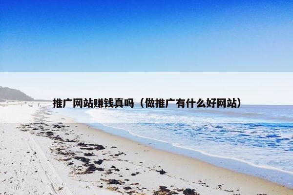 推广网站赚钱真吗（做推广有什么好网站）