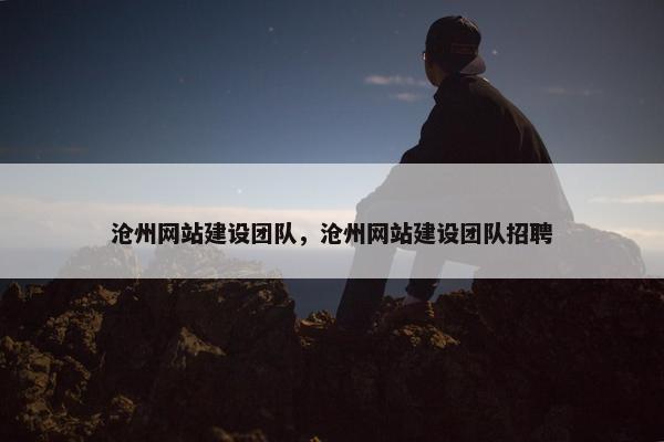 沧州网站建设团队，沧州网站建设团队招聘