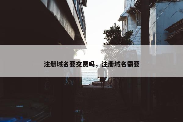 注册域名要交费吗，注册域名需要