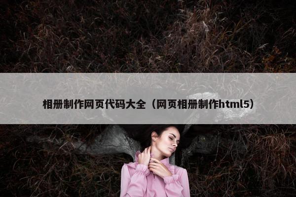 相册制作网页代码大全（网页相册制作html5）