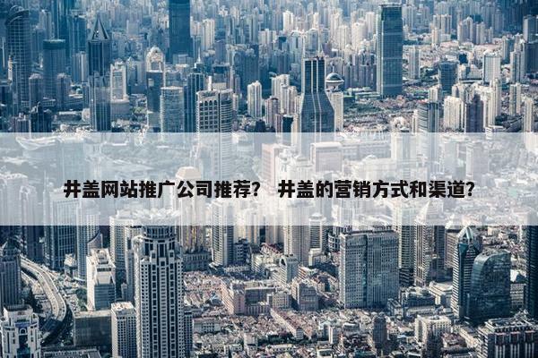 井盖网站推广公司推荐？ 井盖的营销方式和渠道？