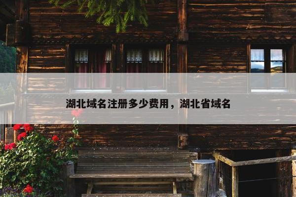 湖北域名注册多少费用，湖北省域名