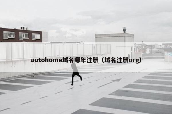 autohome域名哪年注册（域名注册org）