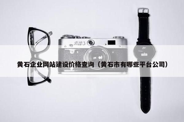 黄石企业网站建设价格查询（黄石市有哪些平台公司）