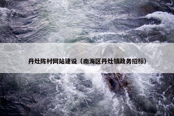丹灶陈村网站建设（南海区丹灶镇政务招标）
