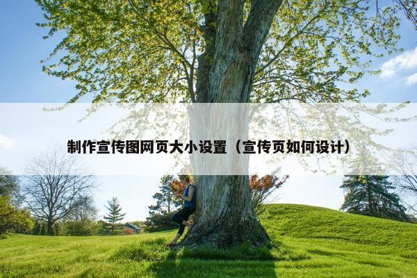 制作宣传图网页大小设置(宣传页如何设计) 制作宣传图网页大小设置(宣传页如何设计)