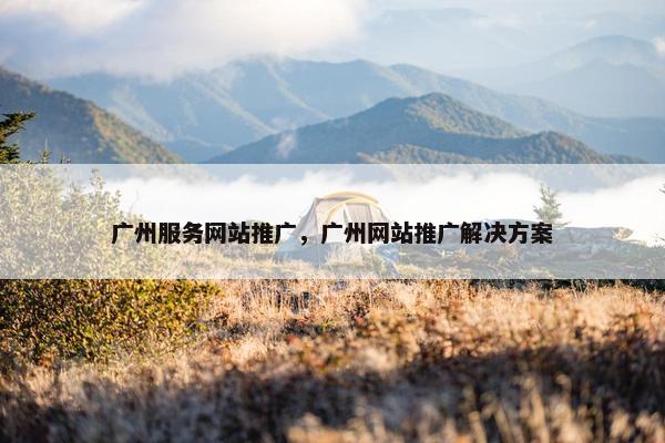 广州服务网站推广，广州网站推广解决方案