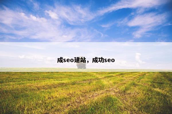 成seo建站，成功seo