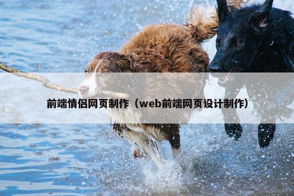 前端情侣网页制作（web前端网页设计制作）