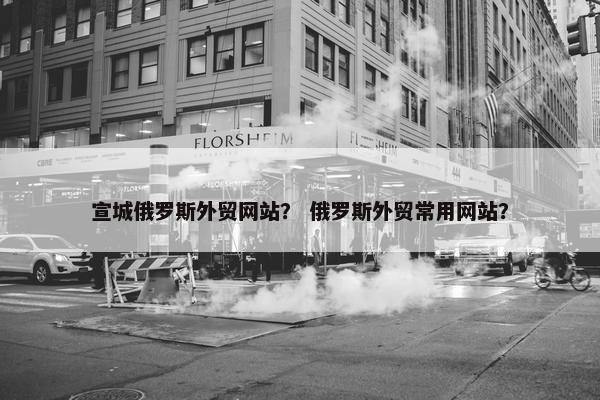 宣城俄罗斯外贸网站？ 俄罗斯外贸常用网站？