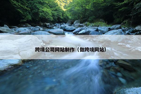 跨境公司网站制作（做跨境网站）