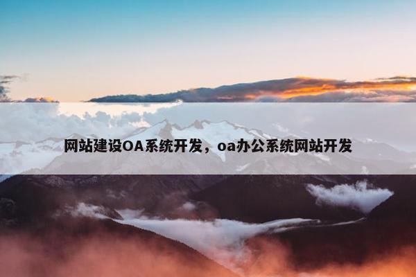 网站建设OA系统开发，oa办公系统网站开发