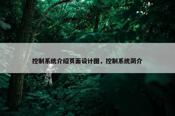 控制系统介绍页面设计图，控制系统简介