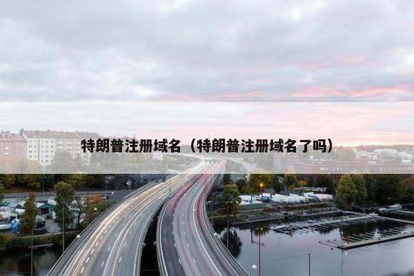 特朗普注册域名（特朗普注册域名了吗）