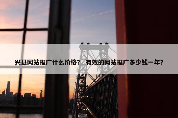 兴县网站推广什么价格？ 有效的网站推广多少钱一年？