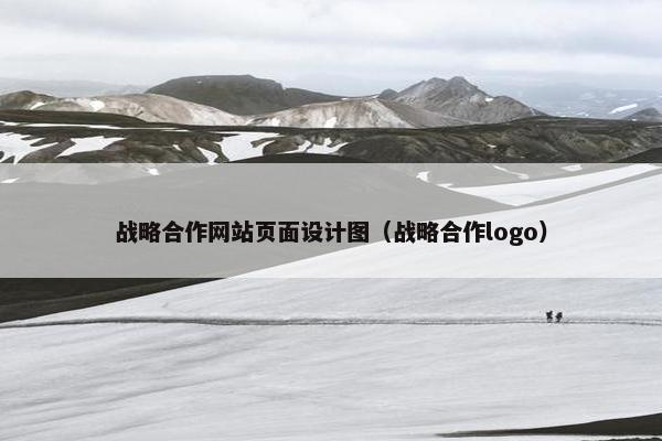 战略合作网站页面设计图（战略合作logo）
