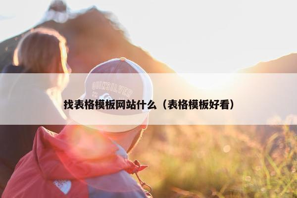 找表格模板网站什么（表格模板好看）