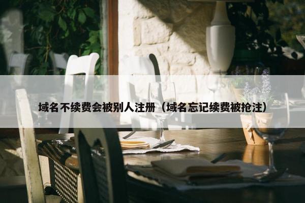 域名不续费会被别人注册（域名忘记续费被抢注）
