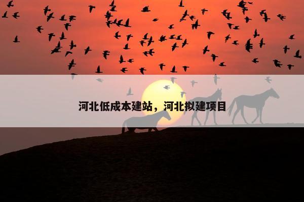 河北低成本建站，河北拟建项目