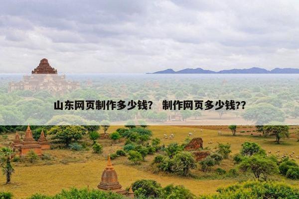 山东网页制作多少钱？ 制作网页多少钱?？