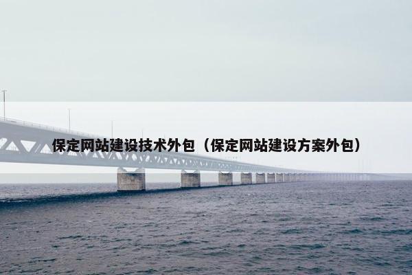 保定网站建设技术外包（保定网站建设方案外包）
