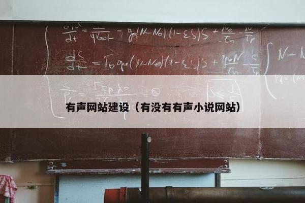 有声网站建设（有没有有声小说网站）