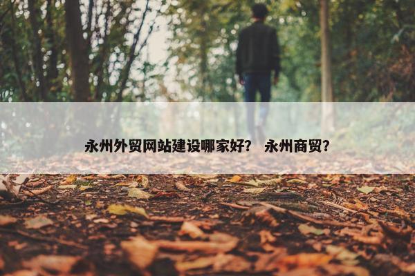 永州外贸网站建设哪家好？ 永州商贸？