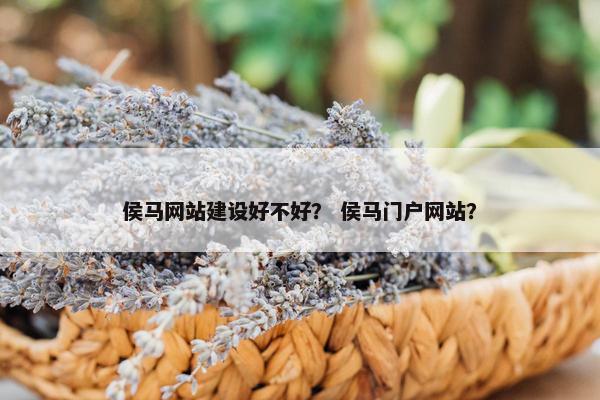 侯马网站建设好不好？ 侯马门户网站？