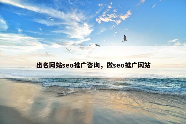 出名网站seo推广咨询，做seo推广网站