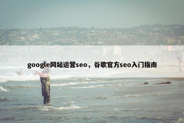 google网站运营seo，谷歌官方seo入门指南